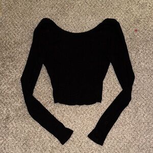 Altar'd State Reversible Black Crop Top